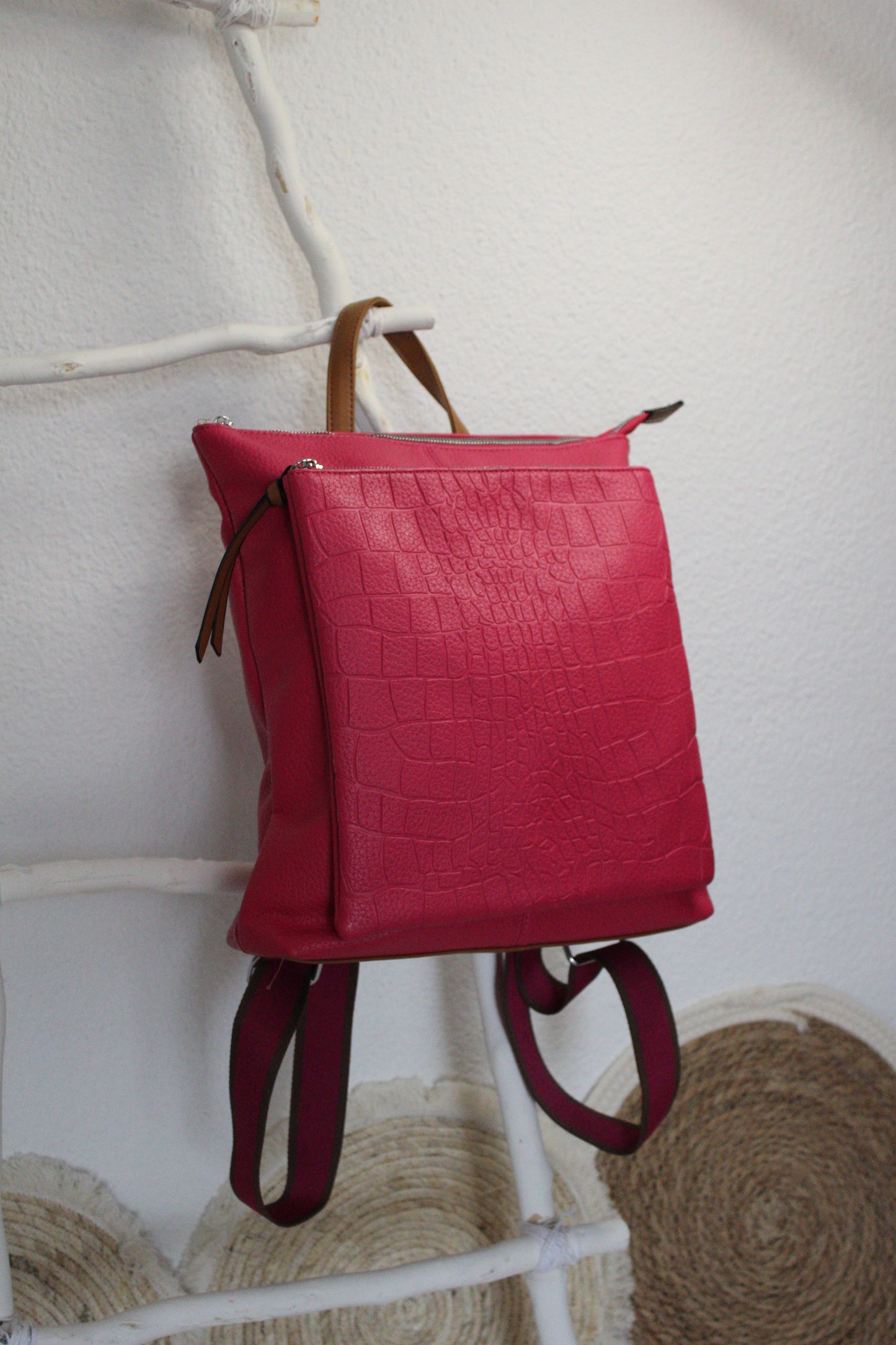 Mochila polipiel Fucsia